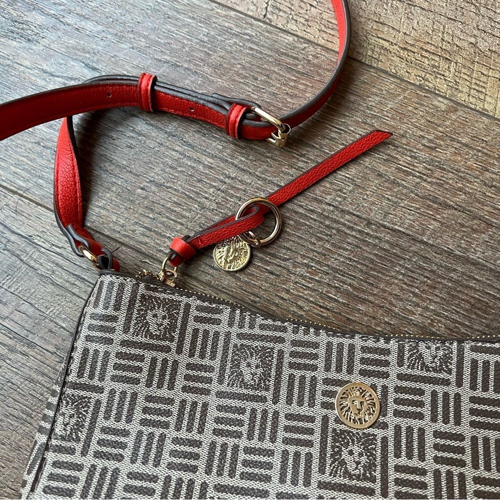 Anne Klein Crossbody Purse with orange accents - Picture 11 of 15